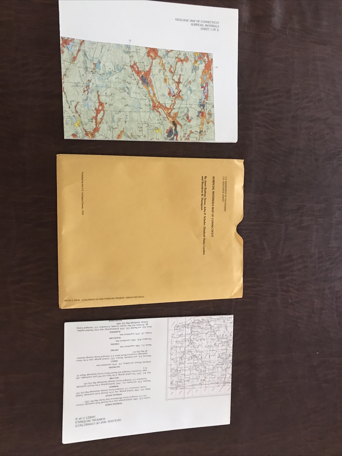 CONNECTICUT Geologic Map Of Surfical Materials – US Geological Survey