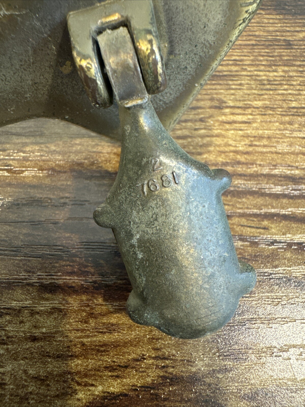 Drexel Collage Group Drawer Pull Knob Left Side Brass Dresser Credenza Armoire