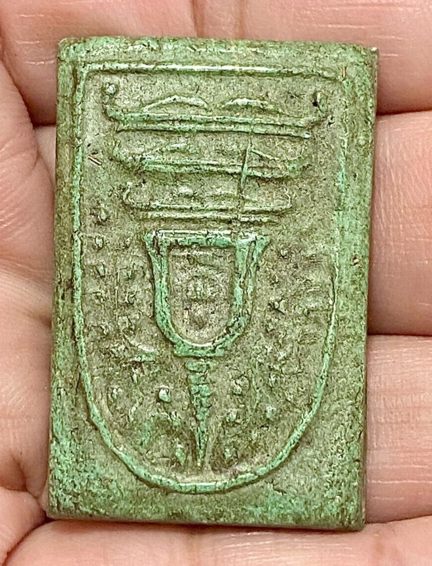 Thai Amulet LP Hin Phra Somdej Prok Pho Wat Rakang Green Holy Powder Pendant