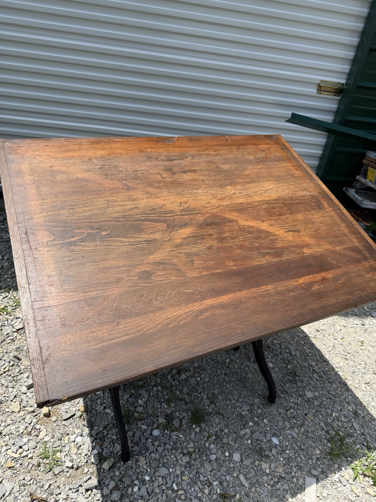1920s Hamilton Industrial Adjustable Easel Drafting Table Office Study Art
