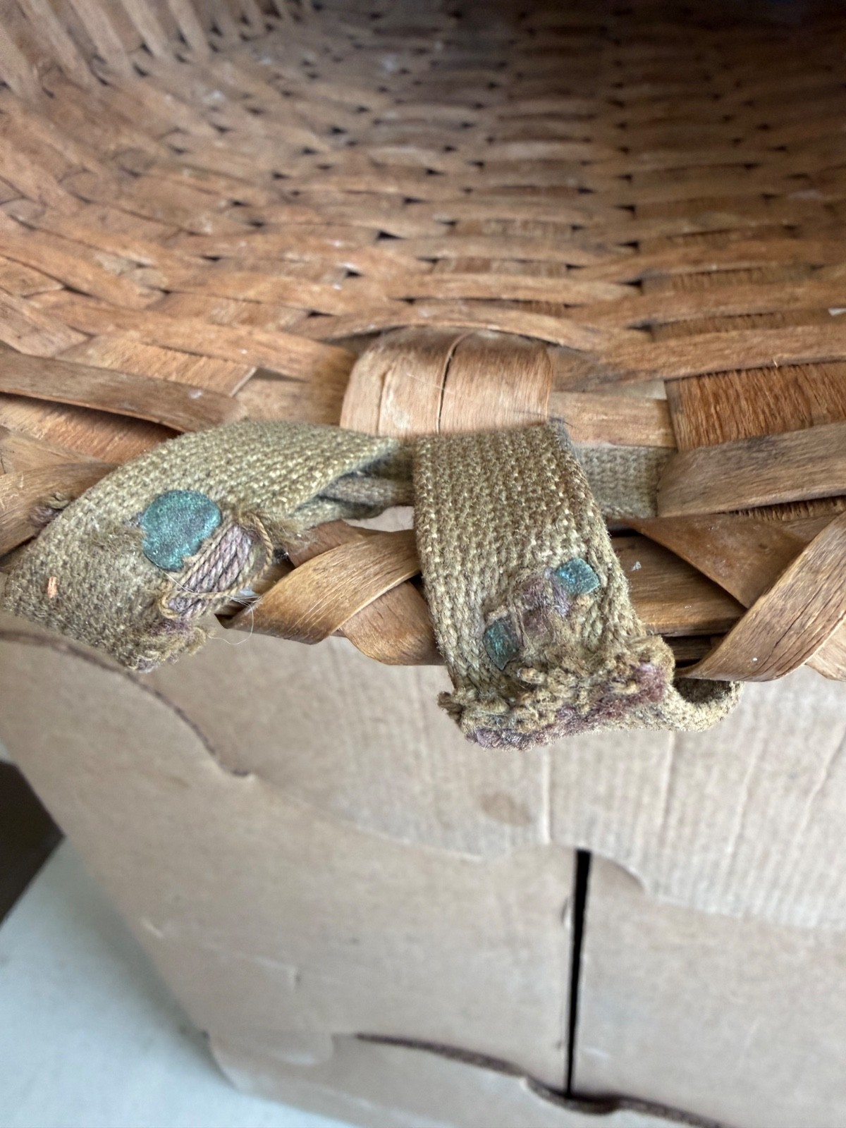 Antique Early Adirondack Back Pack Basket Original Straps – Girl Scouts