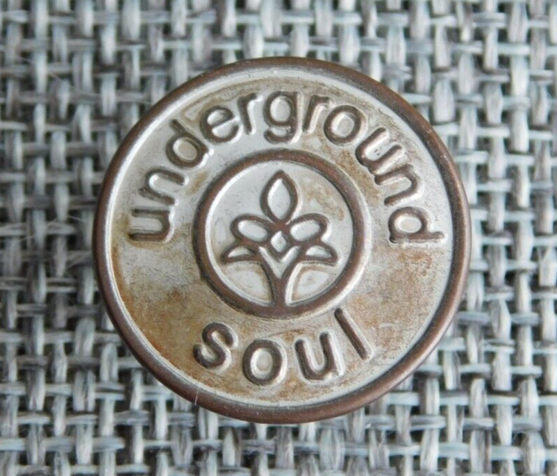 Vintage Stud Button Underground Soul Aprx: 11/16″ #1421-B