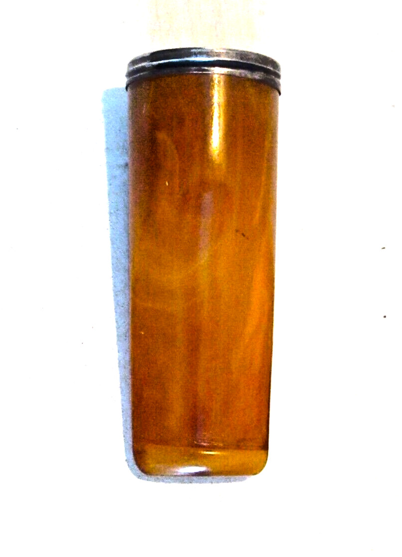 Antique Bakelite Cigar Holder 1920’s Art Deco Sterling & Butterscotch Tobacciana