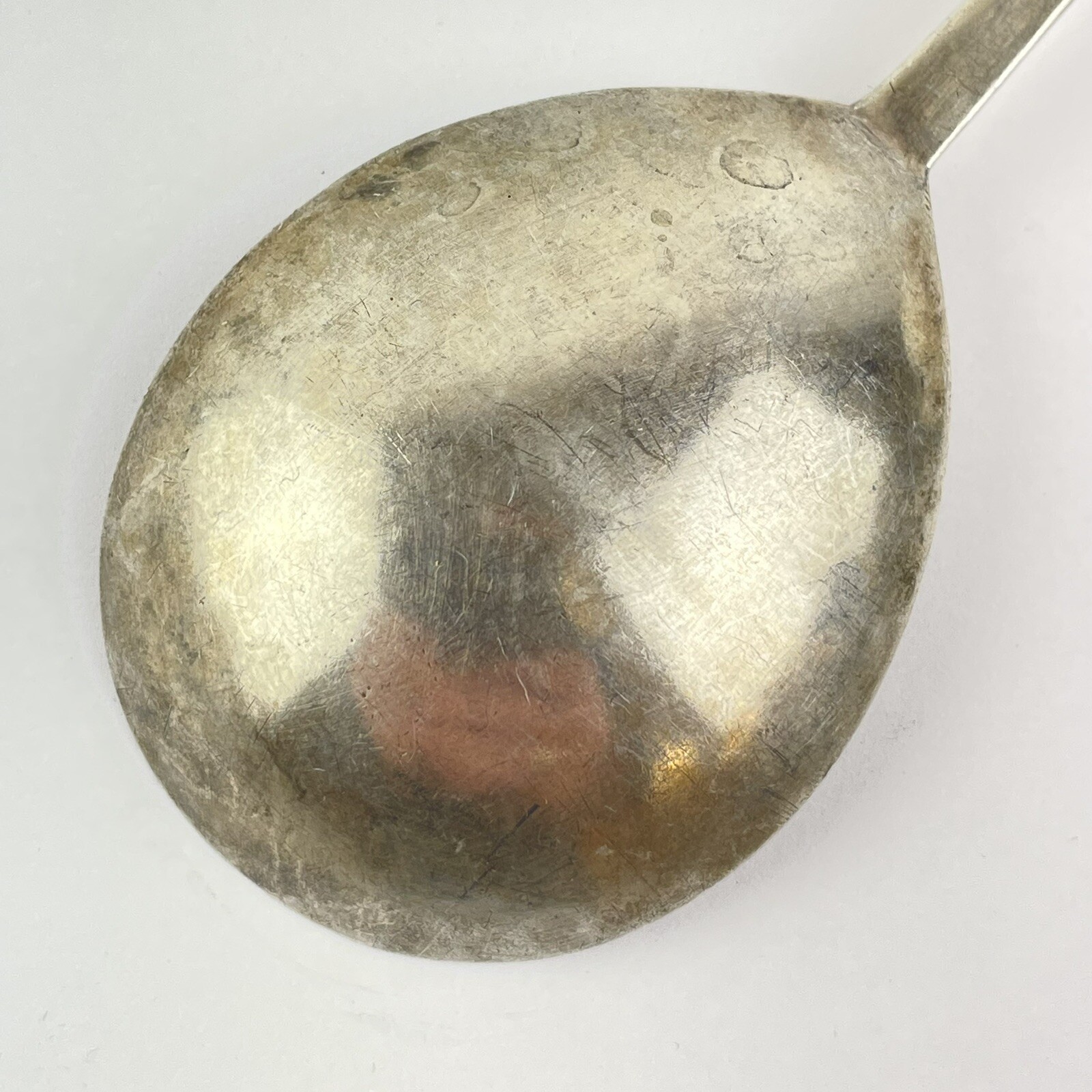 Antique George II Solid Silver Seal Top Spoon Ebenezer Coker 1754 18cm 46g