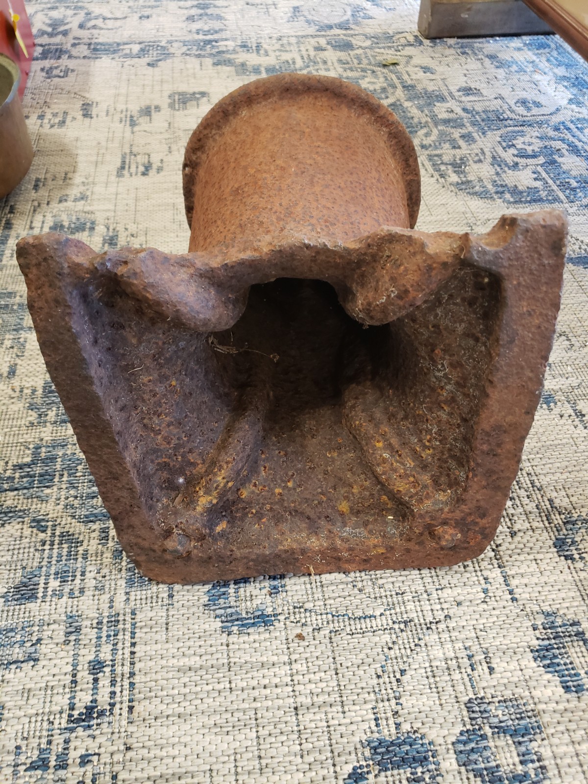 Circa Mid 20th Century American Reclaimed Ship Cast Iron Mooring Bollard