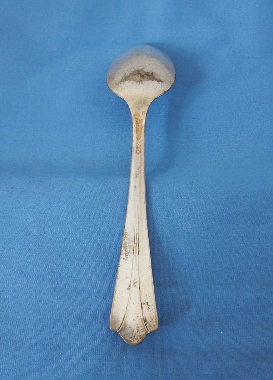 Diamond Silver DS Silverplate DS Two Oval Place Soup Spoon