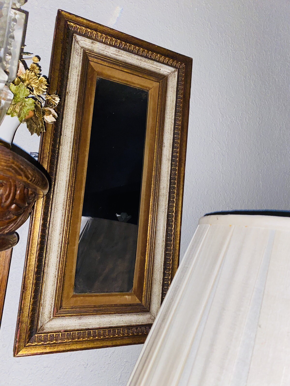 Catalda Fine Arts Rectangle Mirror . Wooden Frame With Velvet Border