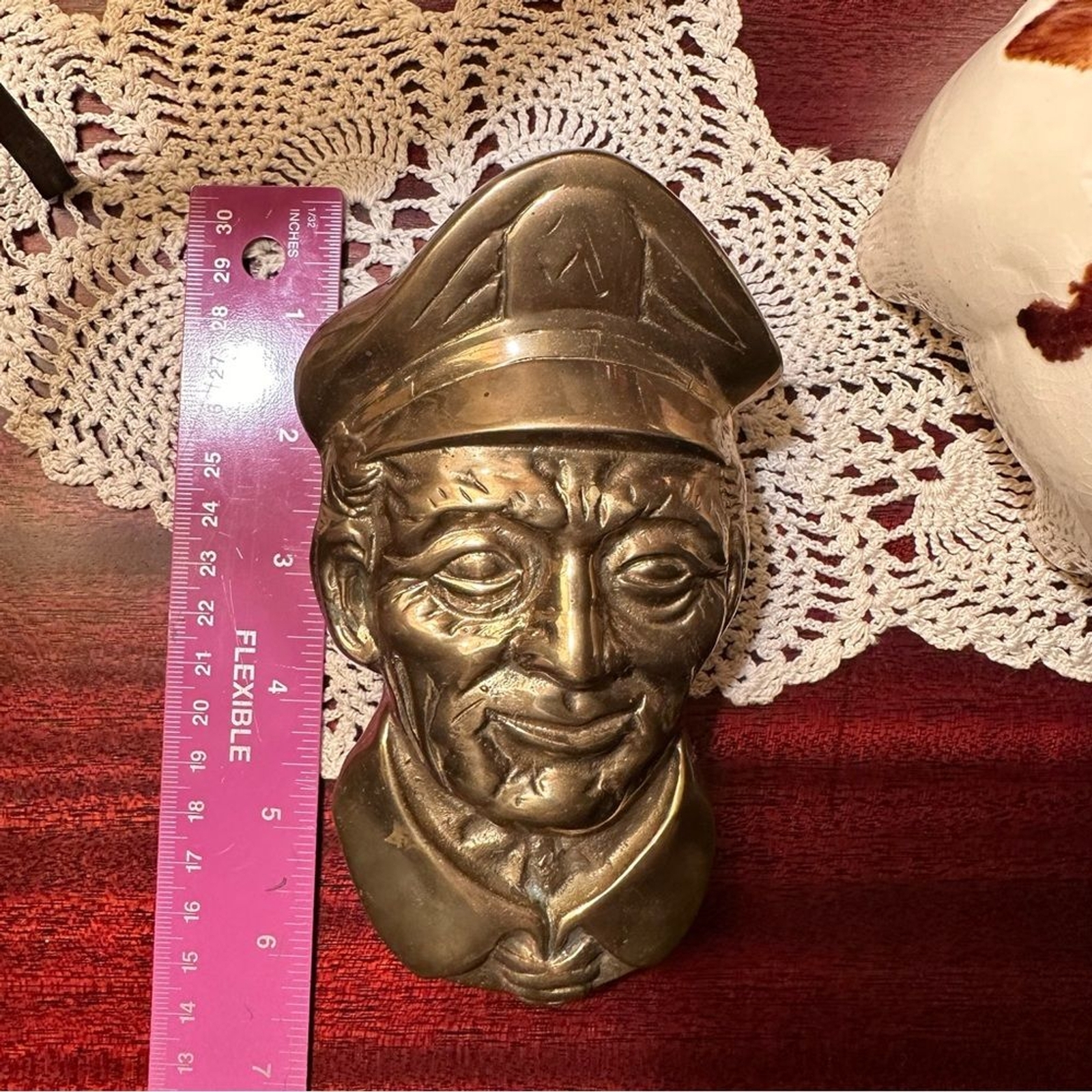 Vintage 1979 Penco Brass Captain Mariner Seaman Door Knocker – Mint Condition