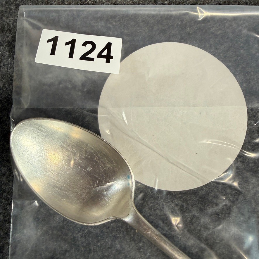 Antique William Page WP EP Silver Plate Teaspoon Monogrammed Fiddle Shell Spoon