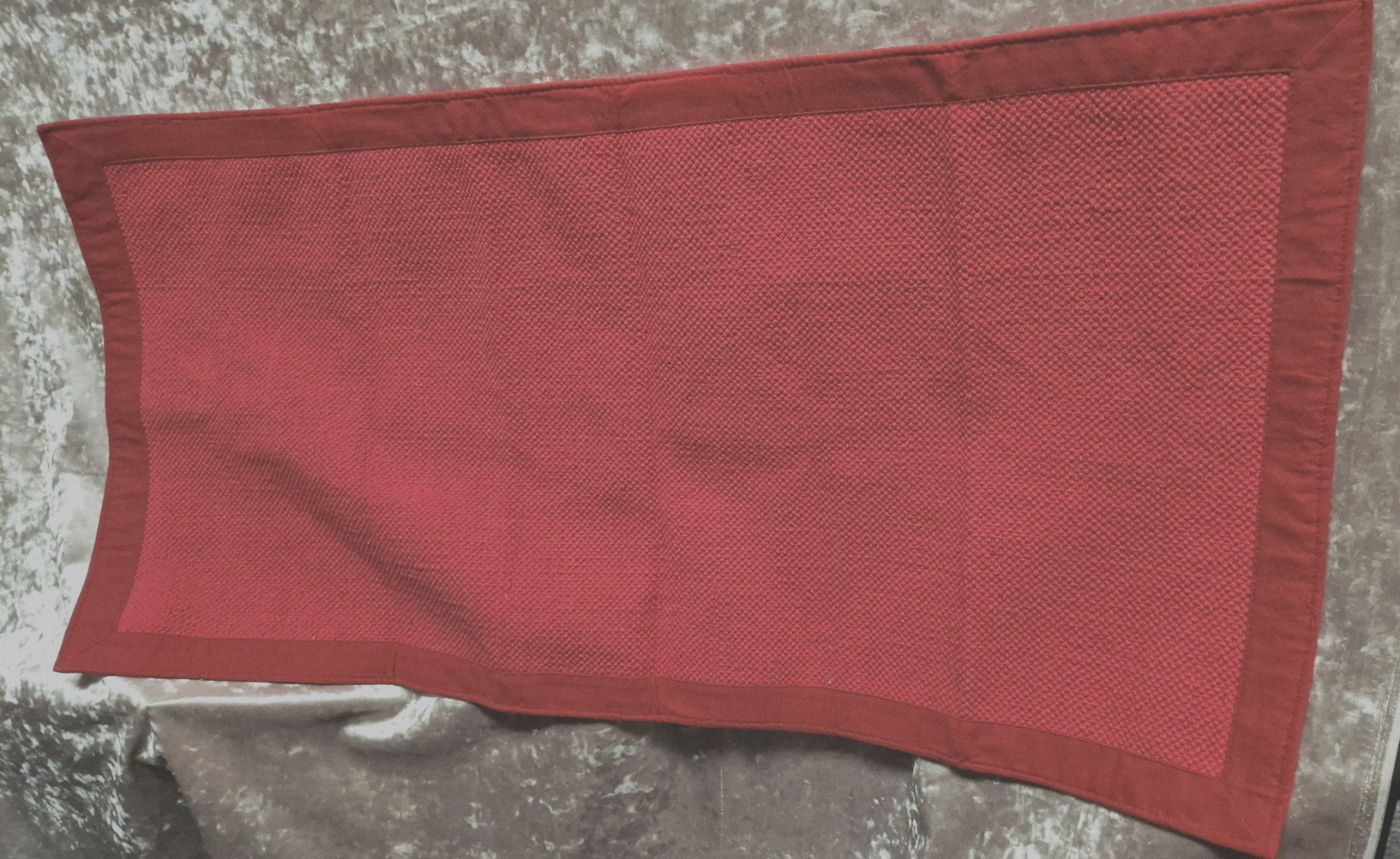 UNITO BORDER BORDEAUX 120X60 CM HAND WOVEN 100% COTTON