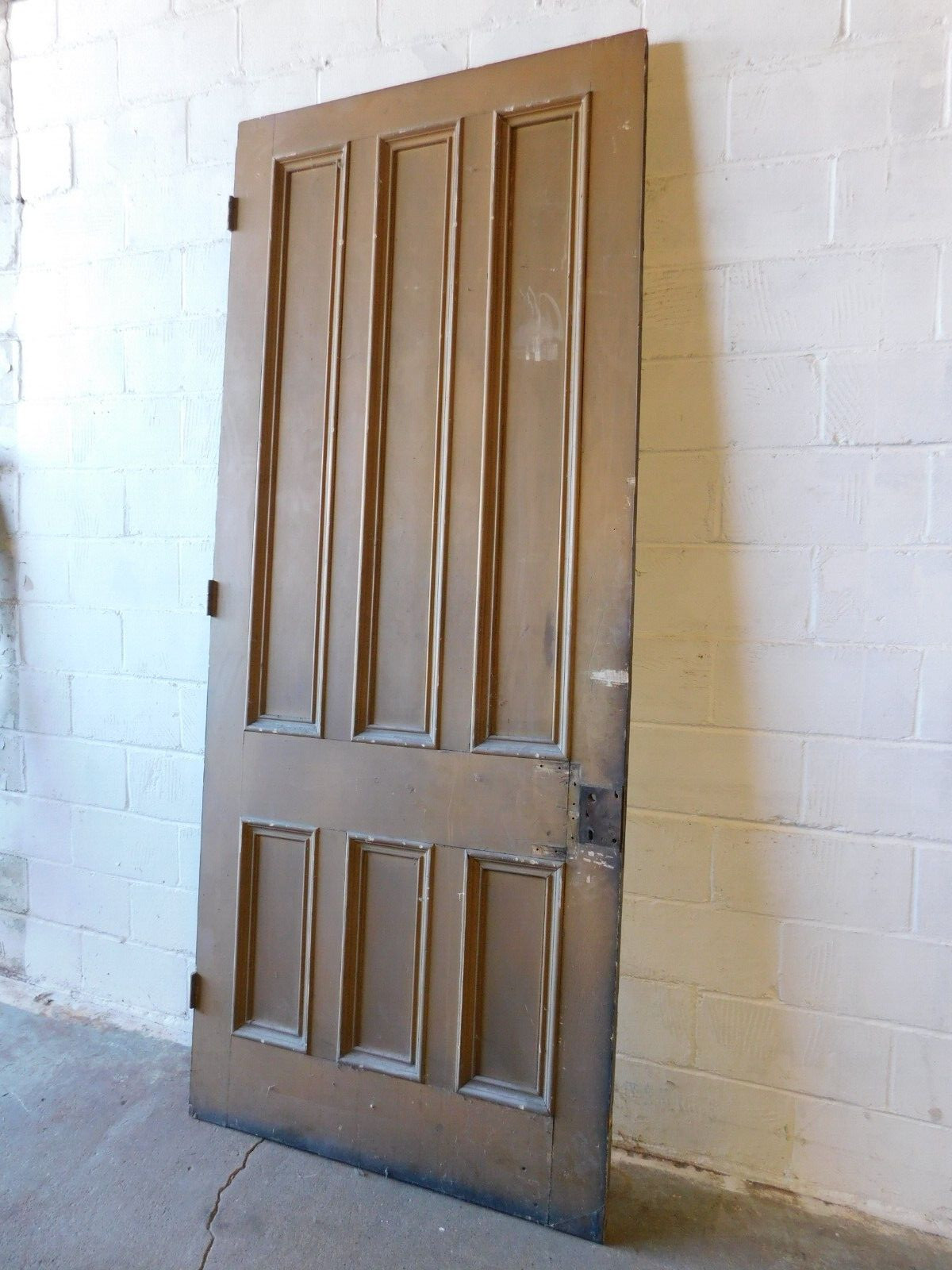 1860’s Antique ENTRY DOOR Large and Rare ITALIANATE Style Raised Panel ORNATE