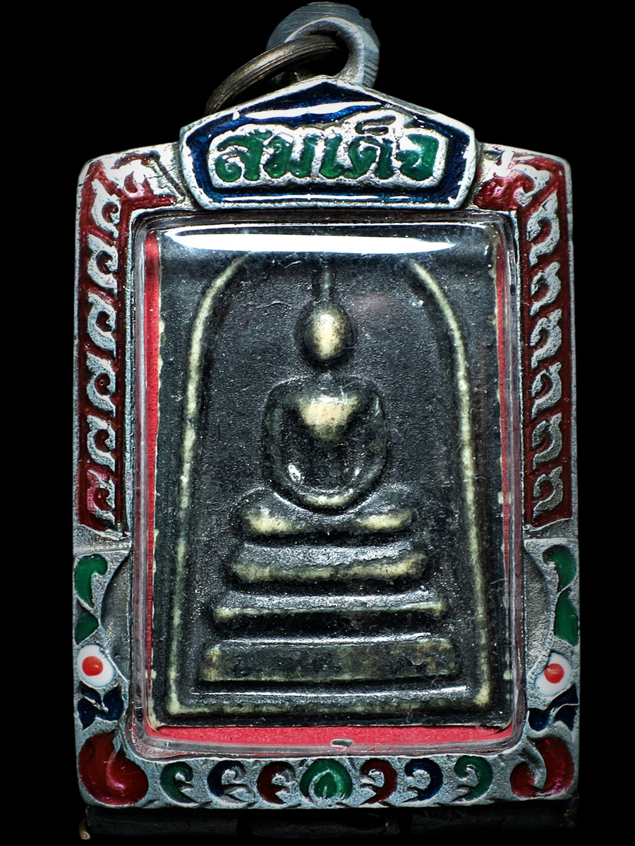Rare Somdej LP Phra Non Chaksi Wat Phra Non Chaksi Wihan Sacred Herb Buddha 1967