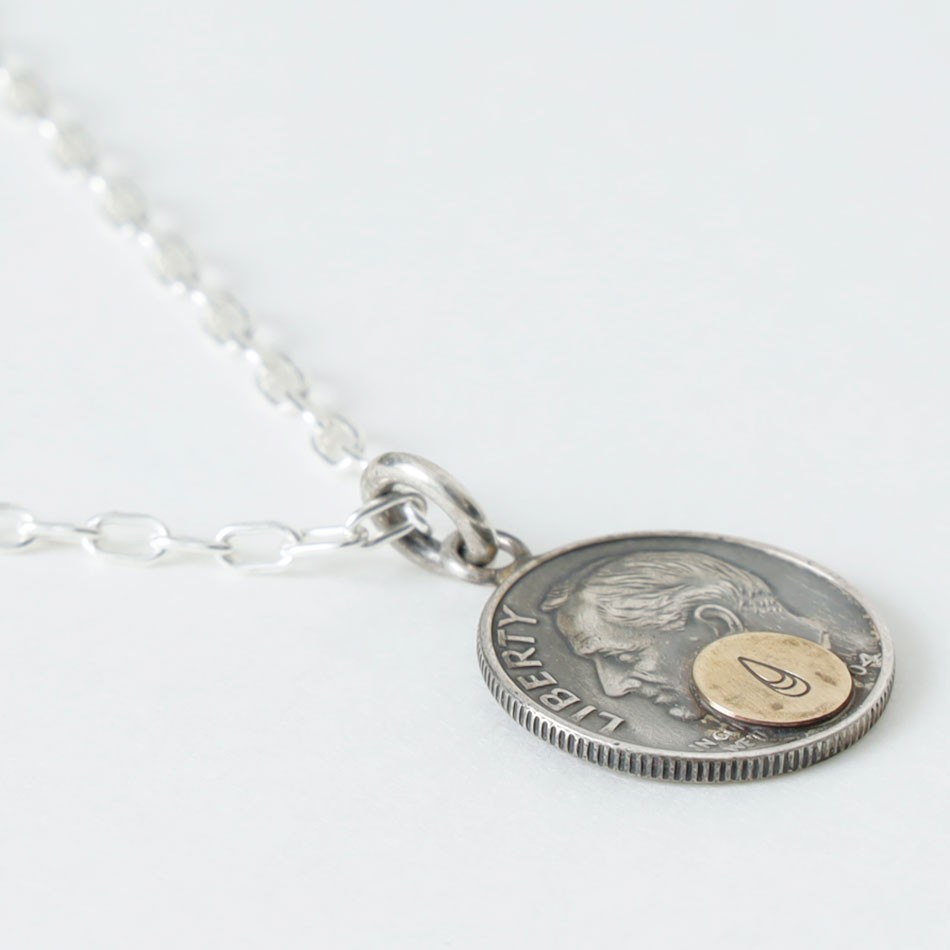 BUTTON WORKS Roosevelt Coin Necklace