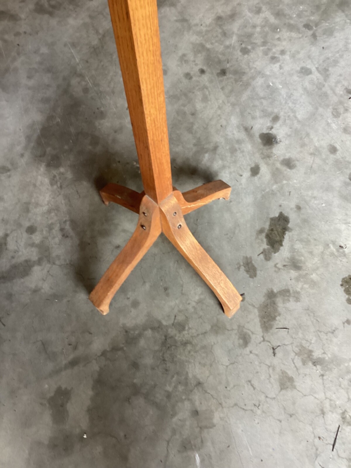 Hat Coat Rack Hall Tree 68” Tall Some Flaws But Very Nice