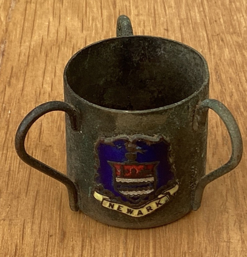 Antique Miniature Souvenir TYG or Loving cup from Newark # M23