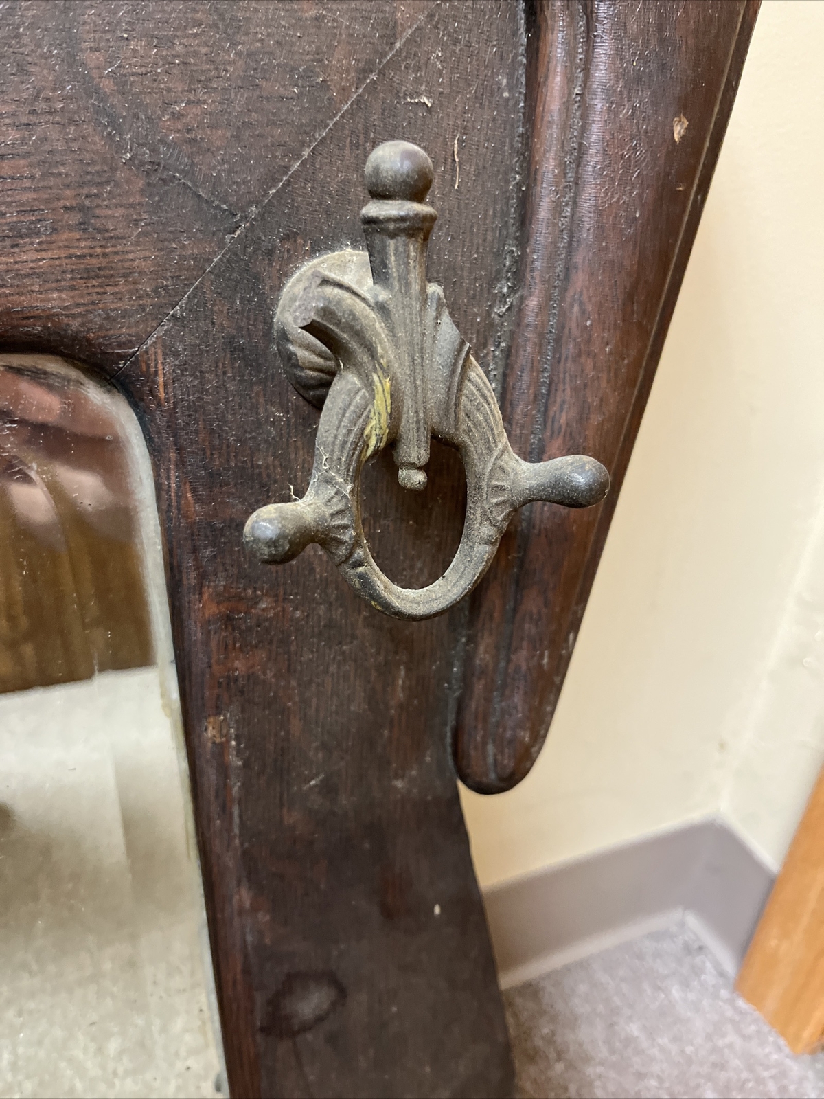 Rare 1880s-early 1900s Antique Mirror 30.5” H X 36.5” W X 4” D *See Description