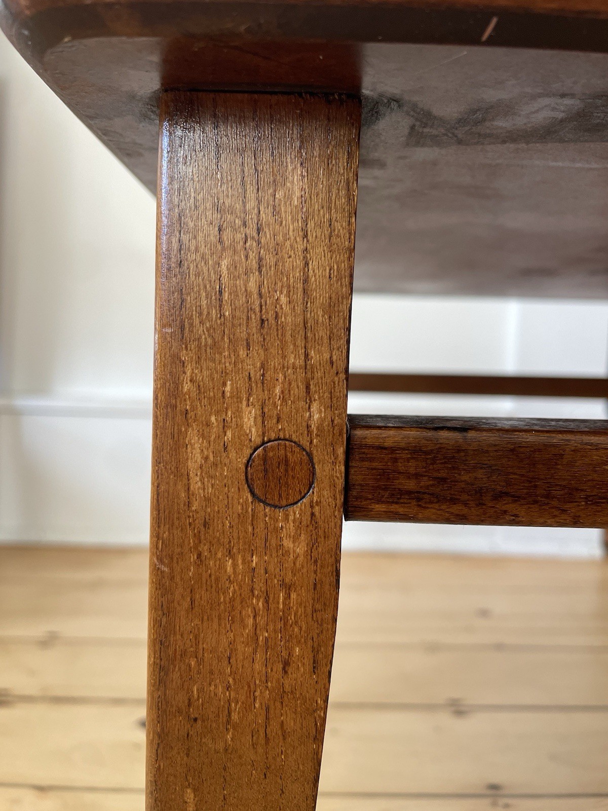 Vintage Lane Sequence Walnut Side Table MCM Black Laminate Top 1963