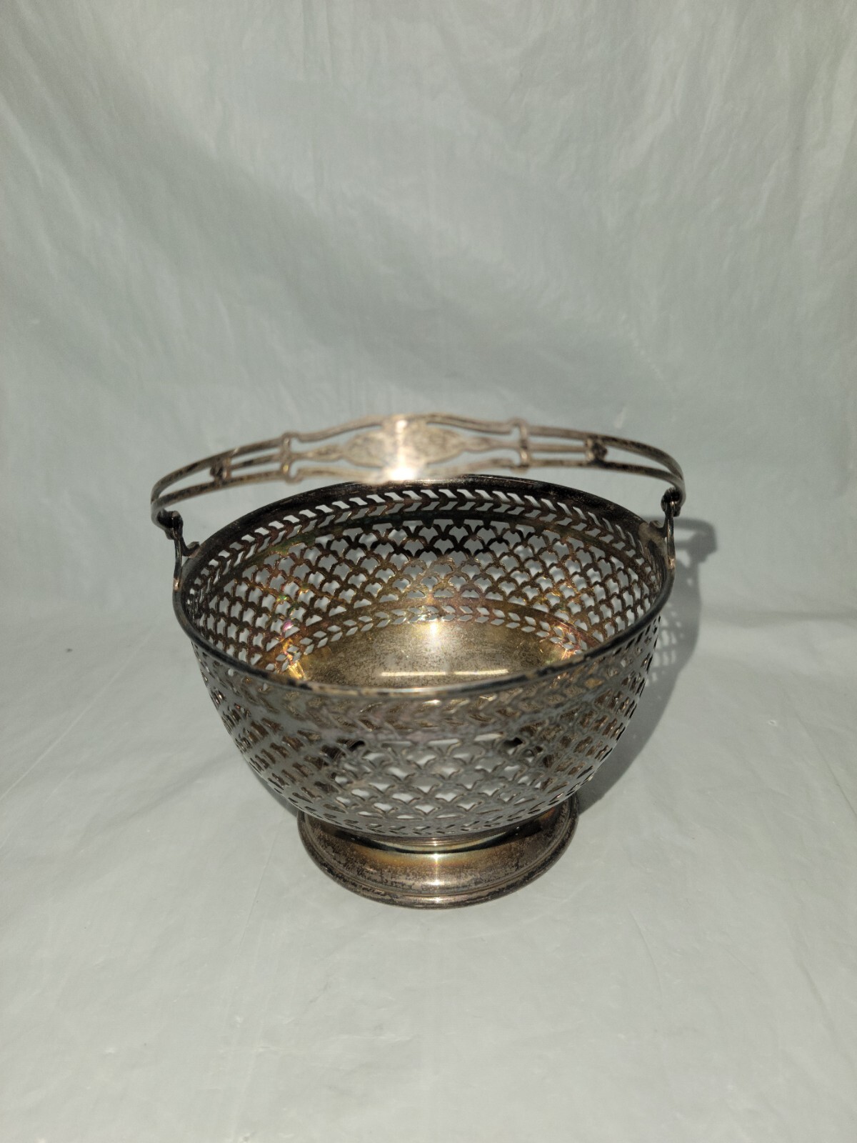 Exemplar by Watson Open Work Sterling Silver Sugar Bowl Basket Style 98 G. 5000