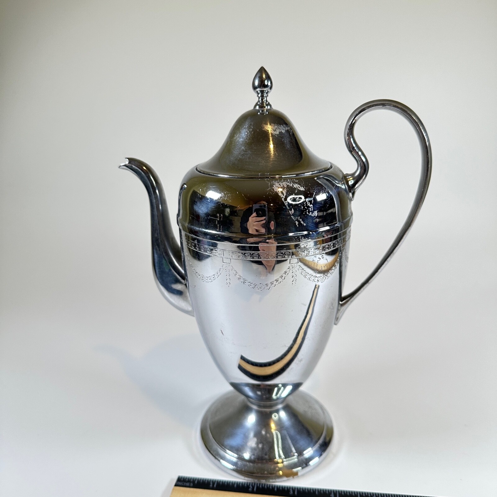 Farberware Teapot with Cream and Sugar Holders Vintage