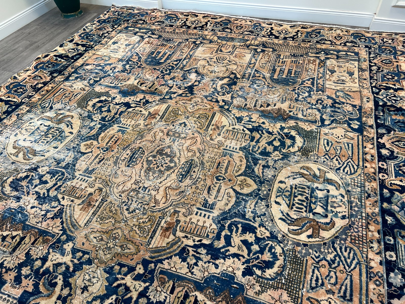 Unique Persian Big Size Rug, Handmade Rug, Oriental Rug, Wool Rug 9.8×12.1 ft