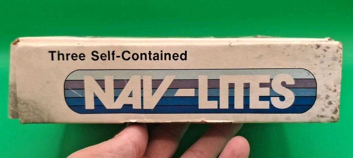VTG Recmar Self-contained Boat Navigation Lights battery powered Clear/Red/Green