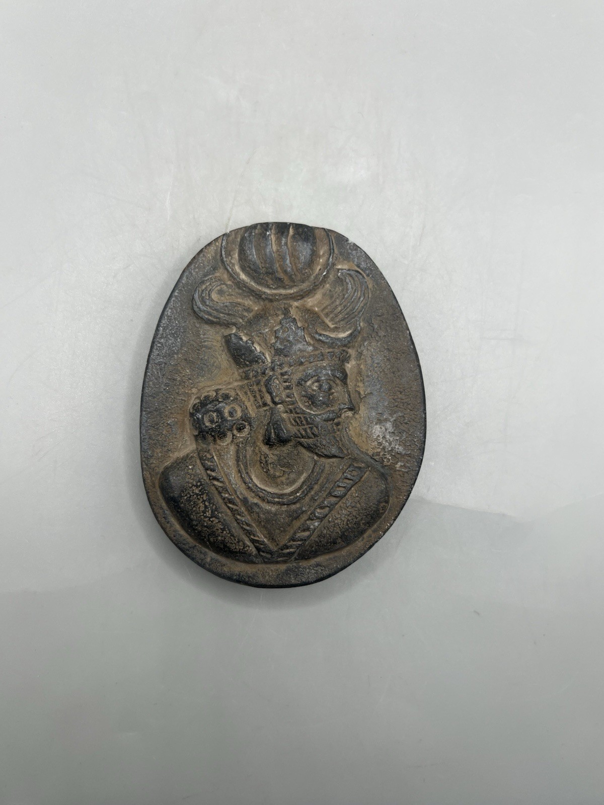 Ancient Authentic Sassanian Prince Stone Relief Collection Piece 15th Century