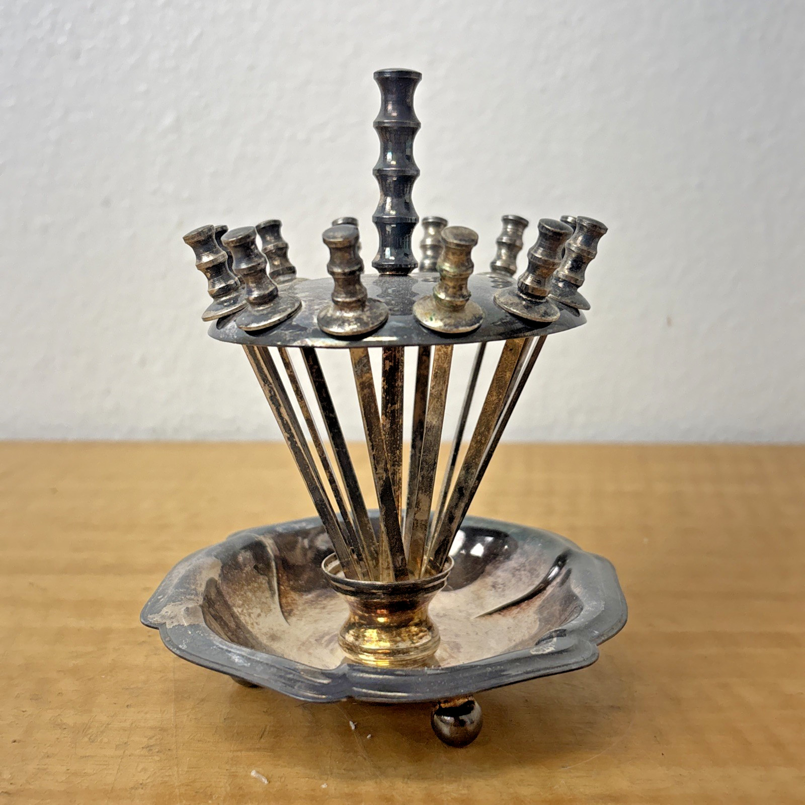 F.B. Rogers Silver Co. Sword Cocktail Appetizer Pick Set Silverplate
