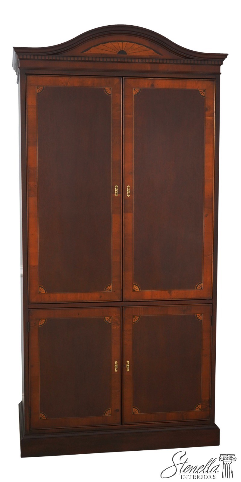 70271: HEKMAN Inlaid Mahogany Entertainment Armoire