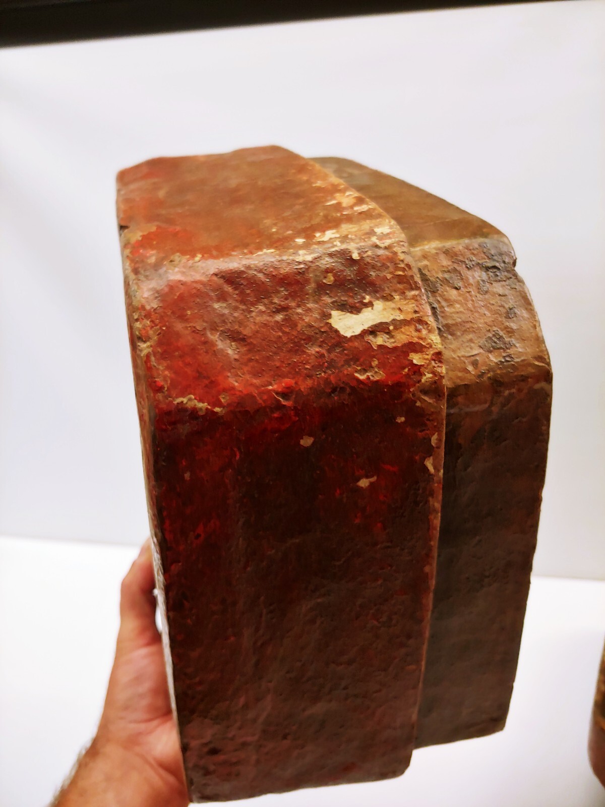 Antique Oriental Top Hat Keepsake Box – Paper Mache / Clay / Plaster Composition