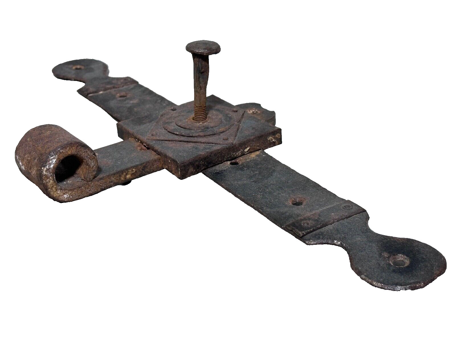 Antique Architectural Salvage Wrought Iron Wall Decorative Decor Fixture Piece
