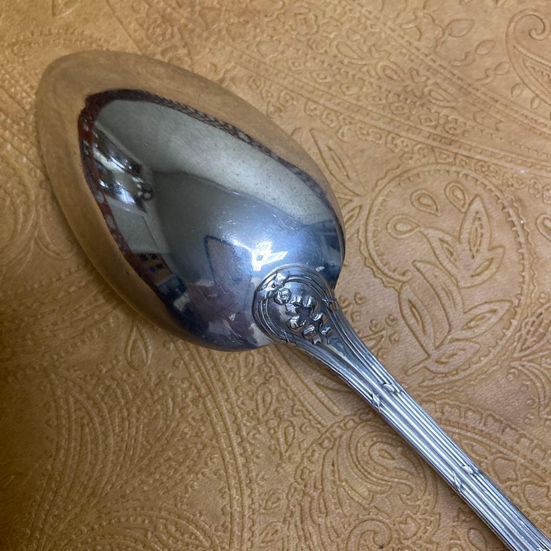 Hermes Solid Silver Spoon & Fork Set 100g Heavyweight Sterling Silver Rare used