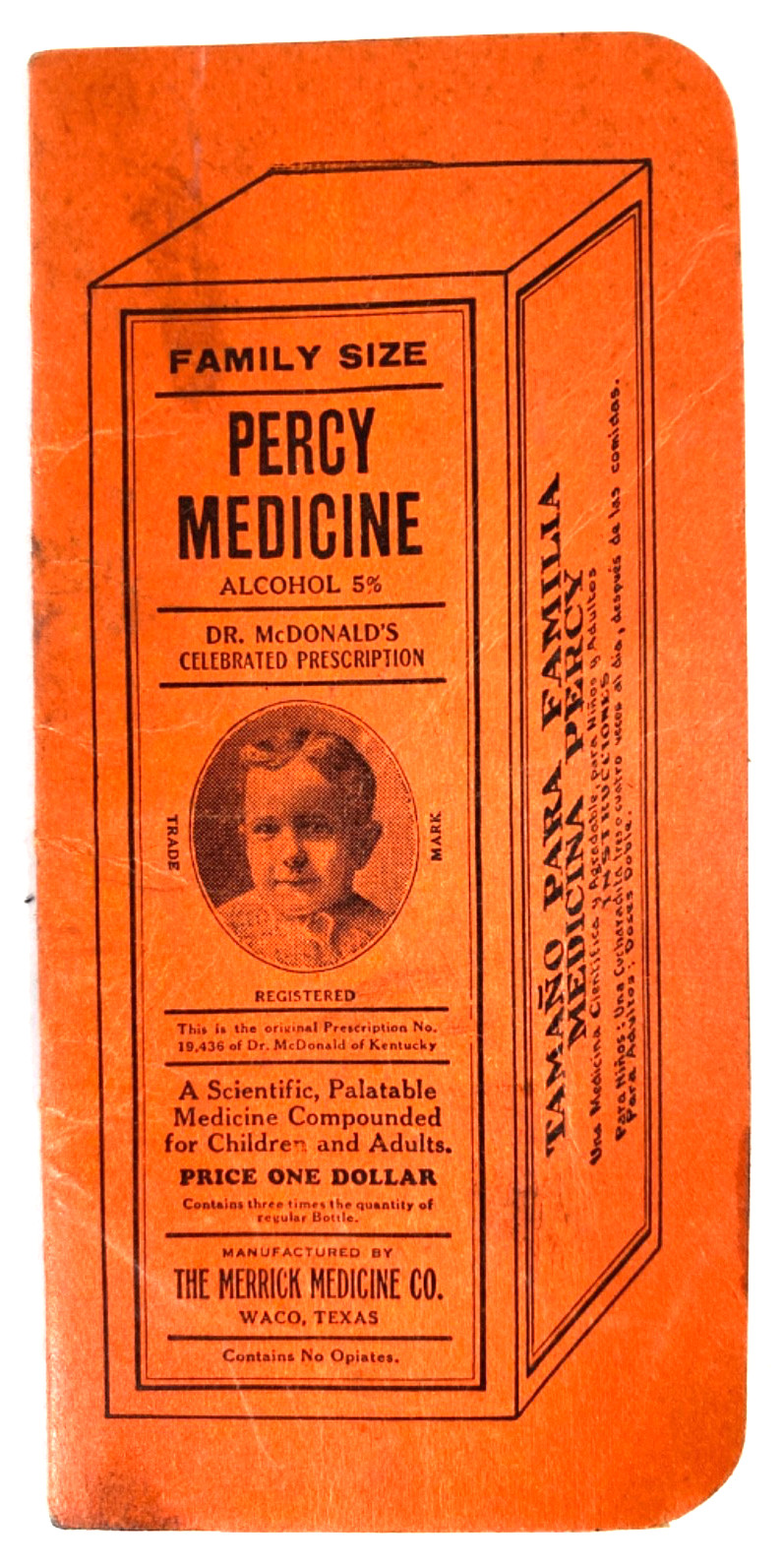 1944 QUACKERY: PERCY MEDICINE vintage quack advertising notebook WACO, TEXAS