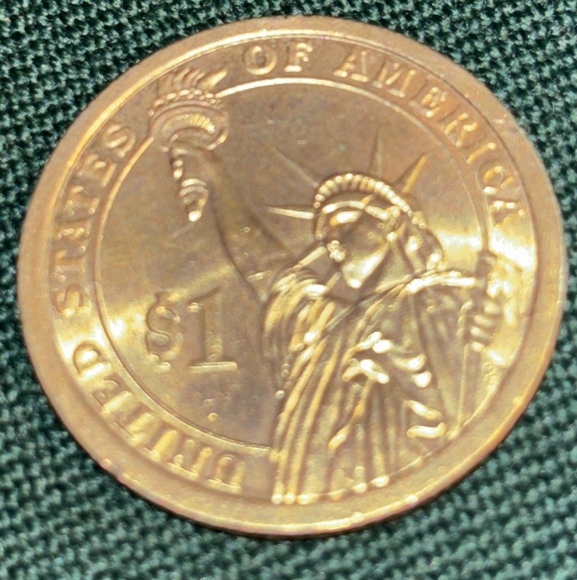 James Buchanan 2010-P Pres-Position A $ 1 Dollar Coin Error Obverse Mint Mark