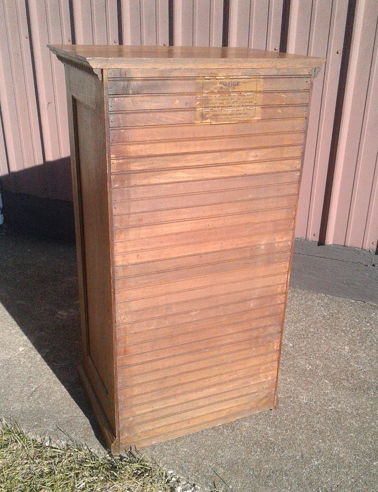 Antique Corticelli Silk Thread Counter Top Cabinet Quarter Sawn Oak with Mirror