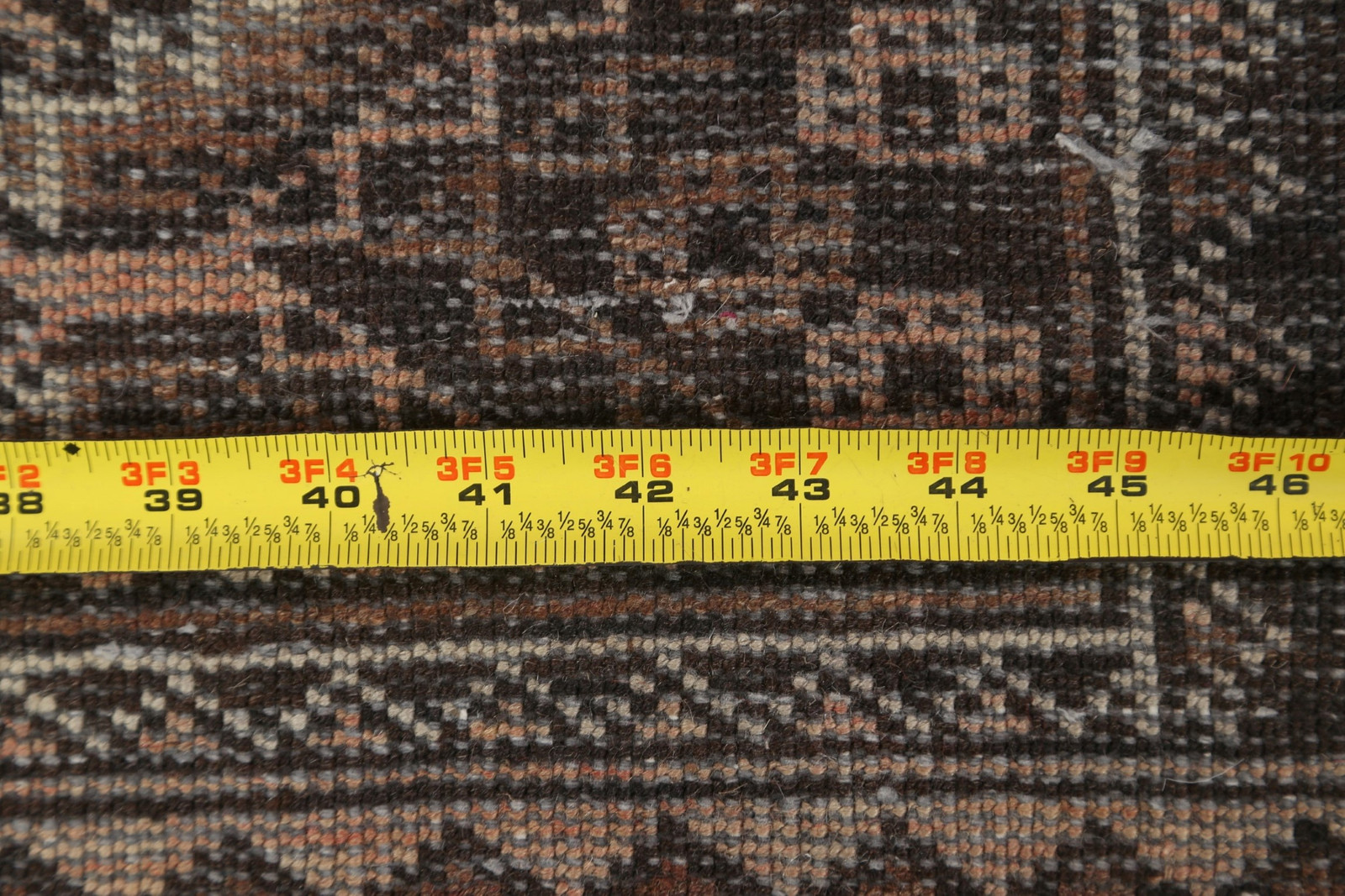 Traditional Geometric Pattern Accent Rug 4×6 ft Hand-knotted Wool Vintage Carpet