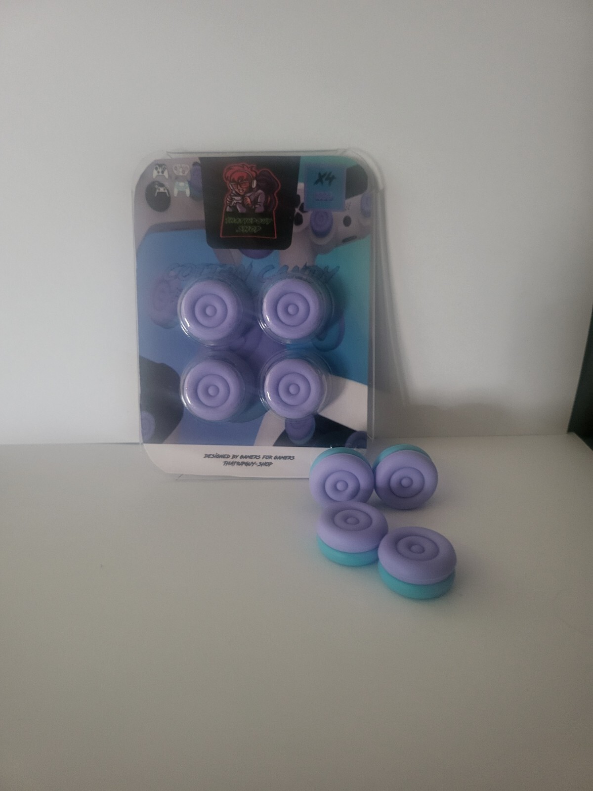 Cotton candy thumb sticks x4