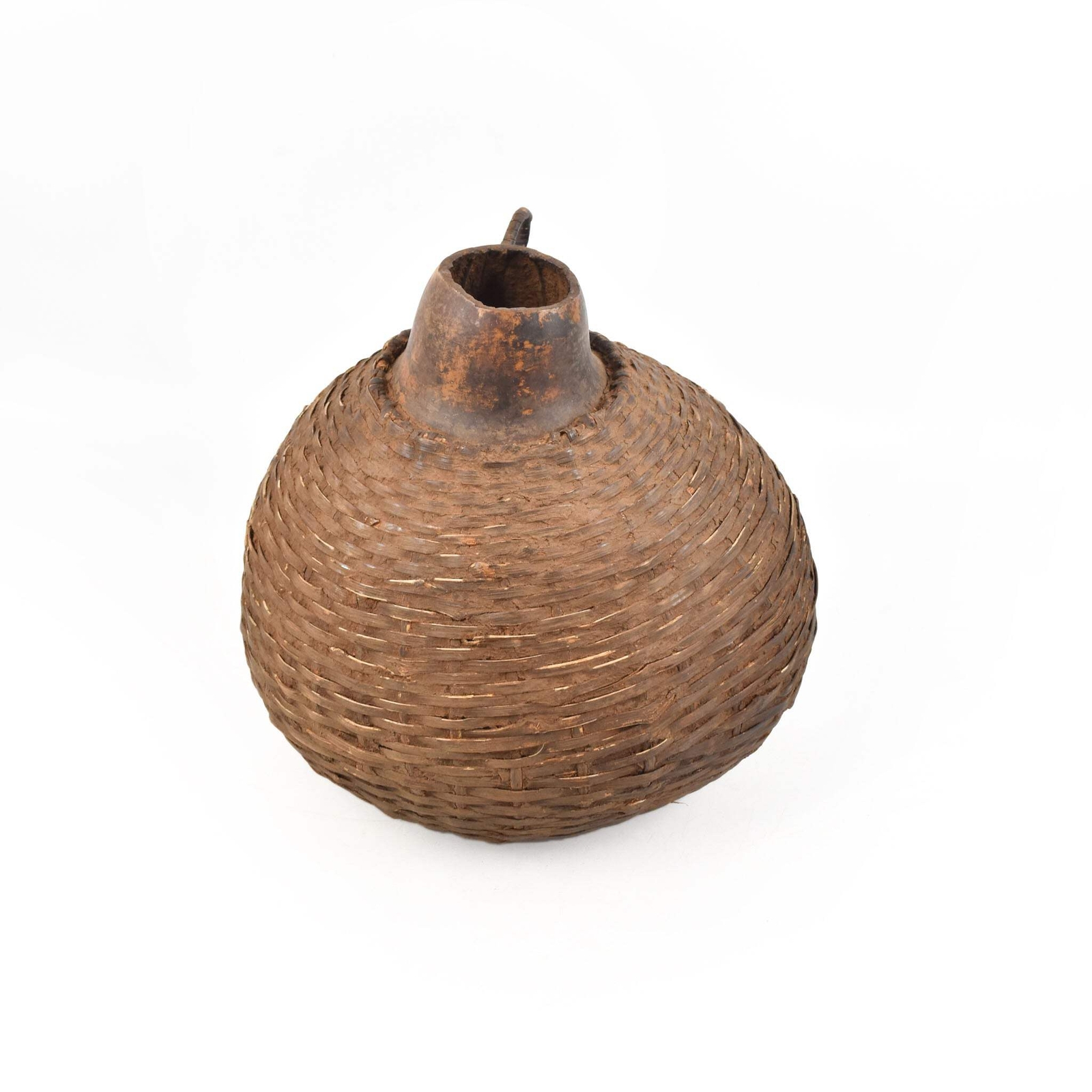 Maasai Beaded Milk Gourd Container Kenya