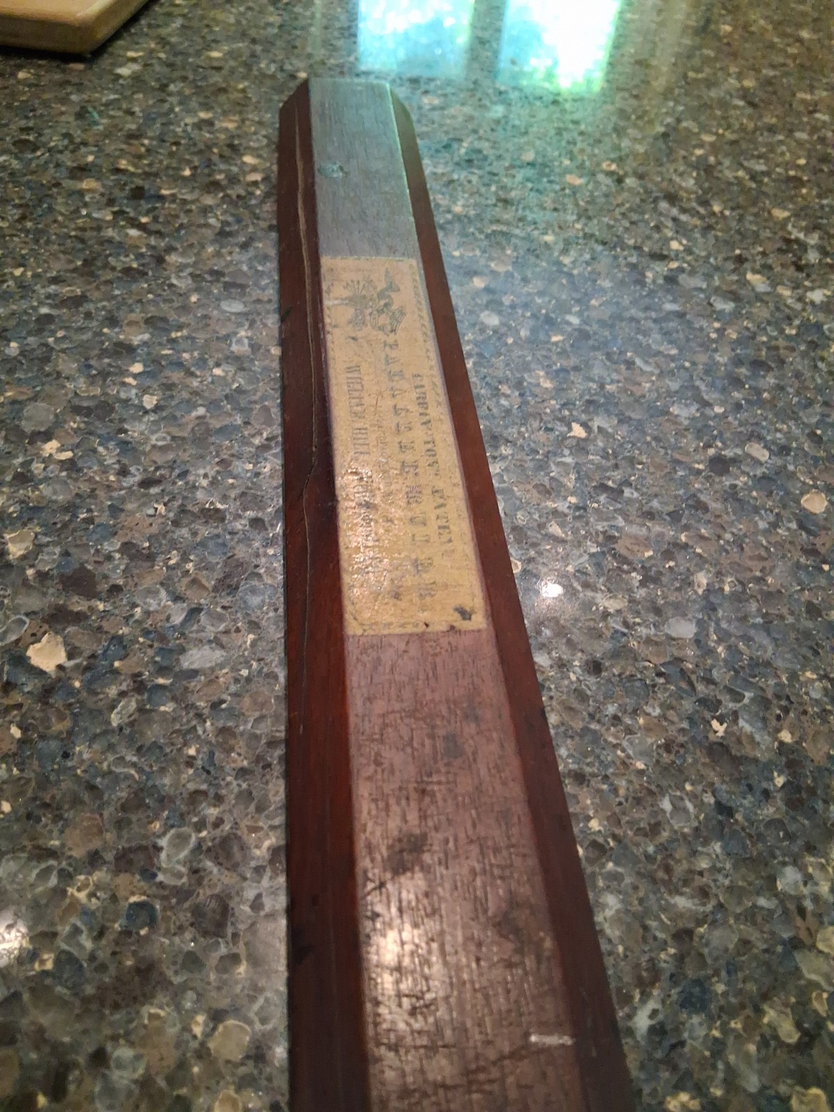 Carrington Patented Parallel Ruler Manufactured By William Hill Wallingford CT