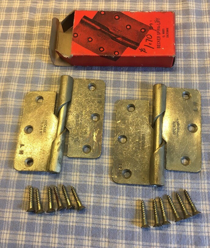 Used Pair of Becker El Monte California Spira-Lift Left Hand 3-1/2”x3-1/2” Rare