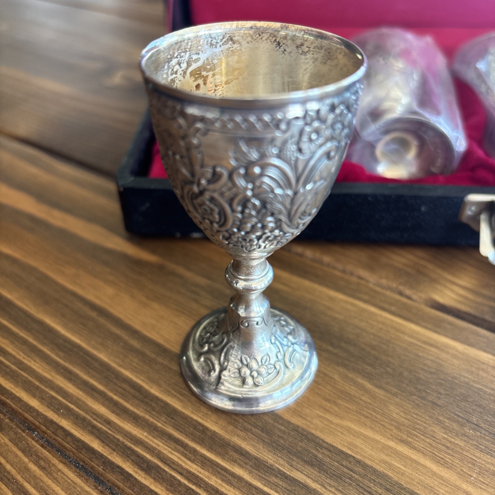 Set of 4 VTG Corbell & Co. Silverplated Cordial Mini Goblets Bespoke Speak easy