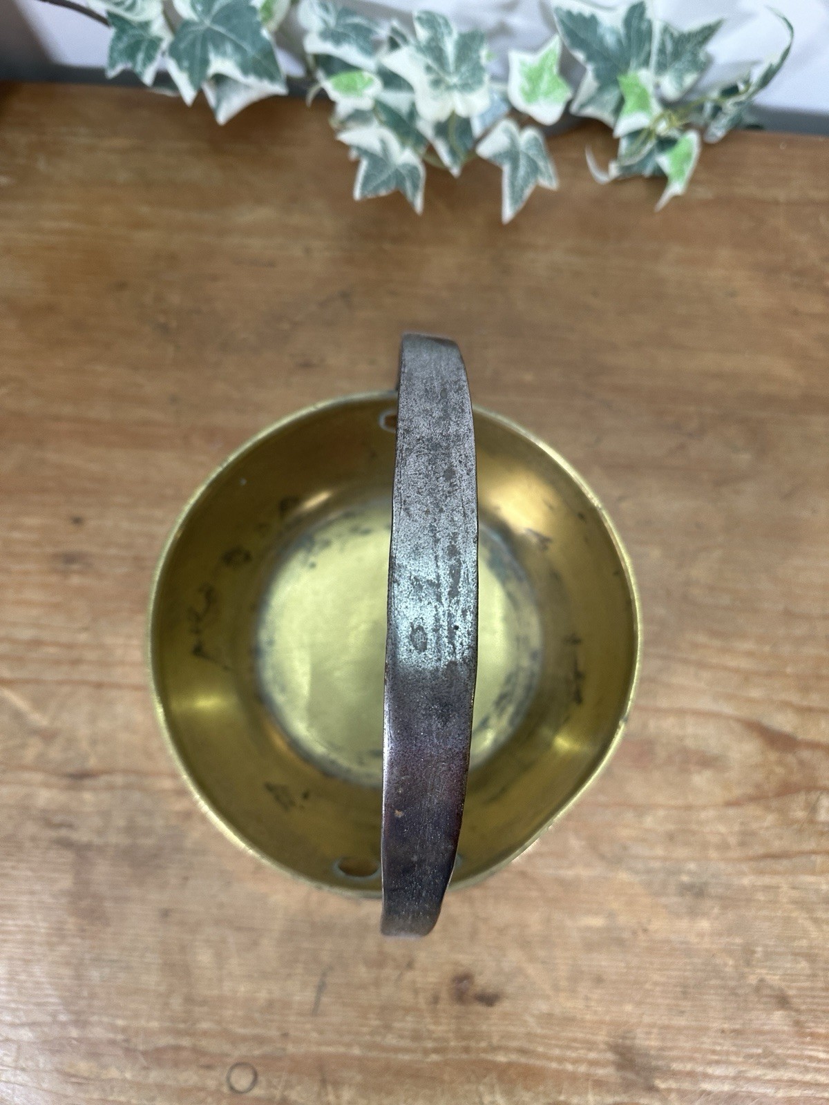 Antique 19th Century Brass Jam/Jelly Pan – Cast Metal Handle Width 17cm