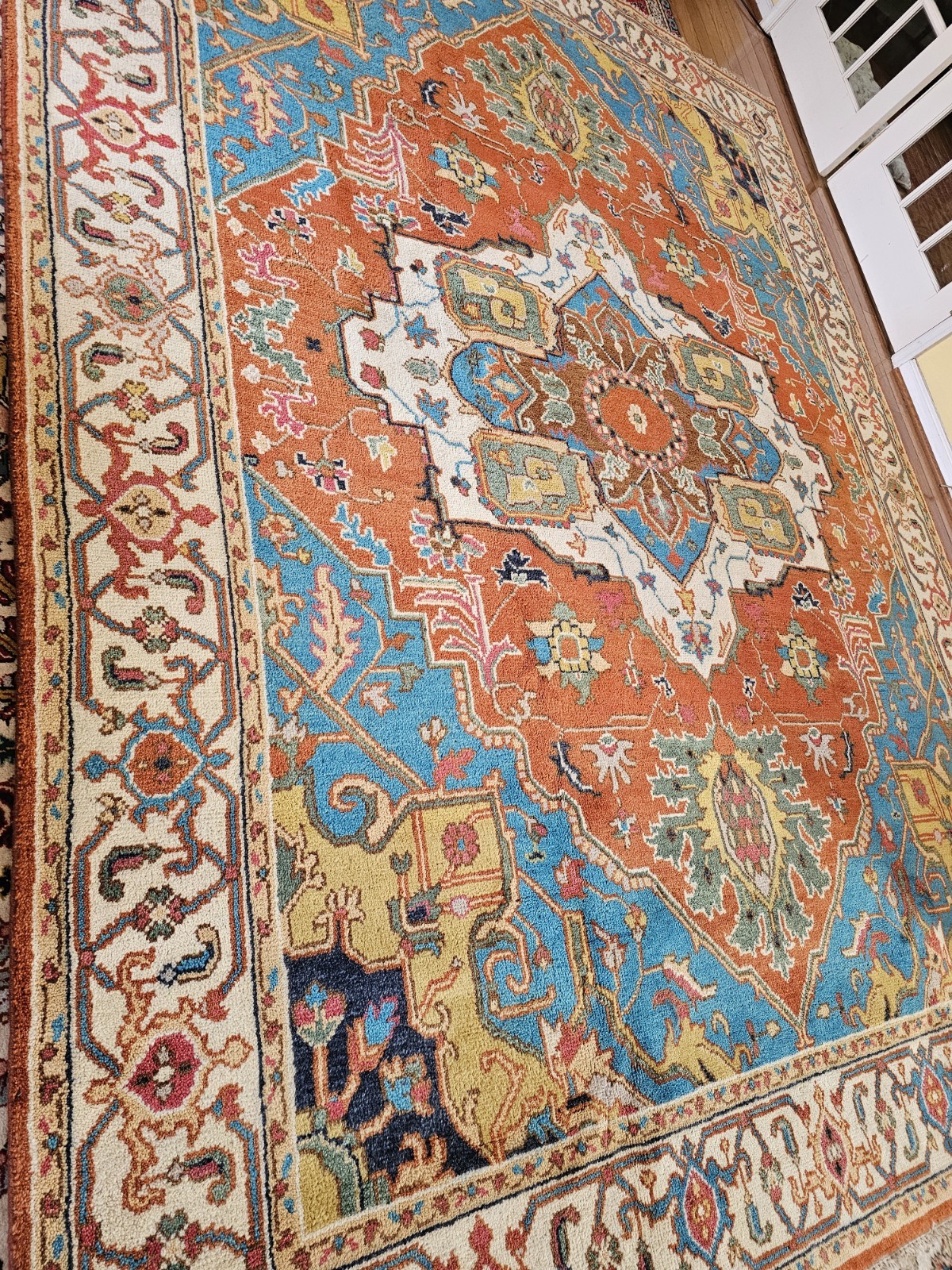 9 x 12 SUPER QUALITY INDO HERIZ SERAPI KAZAK HERIZ RUG TURKISH USHAK CAUCASIAN
