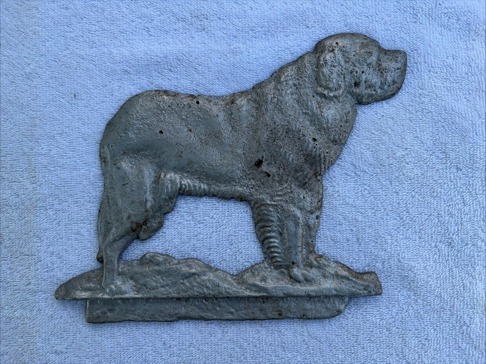 Mid Century Cast Aluminum Dog Fence / Gate Topper , Free S/H
