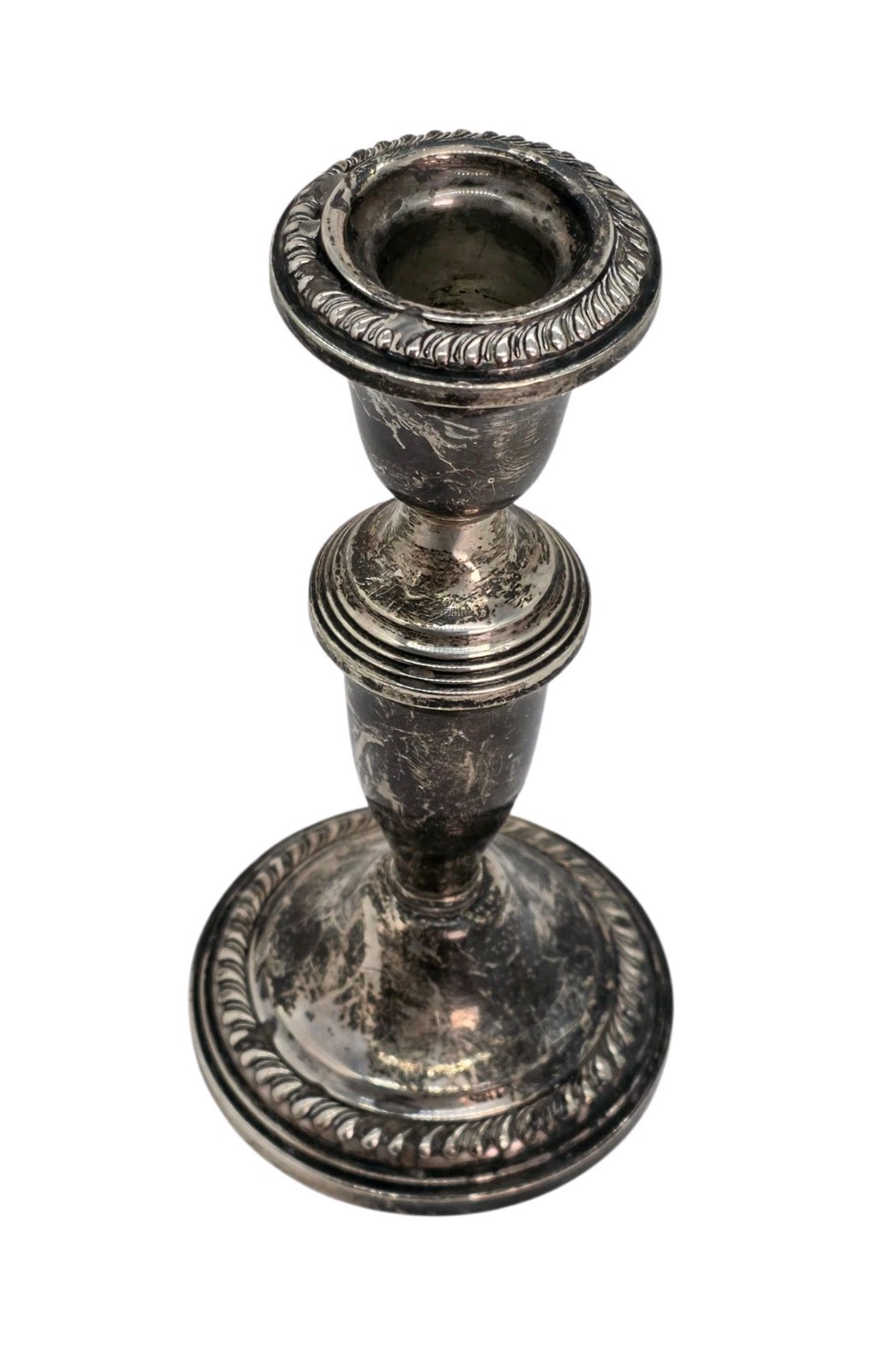 Empire Sterling Silver Weighted Candlestick Holder # 45 – 6″
