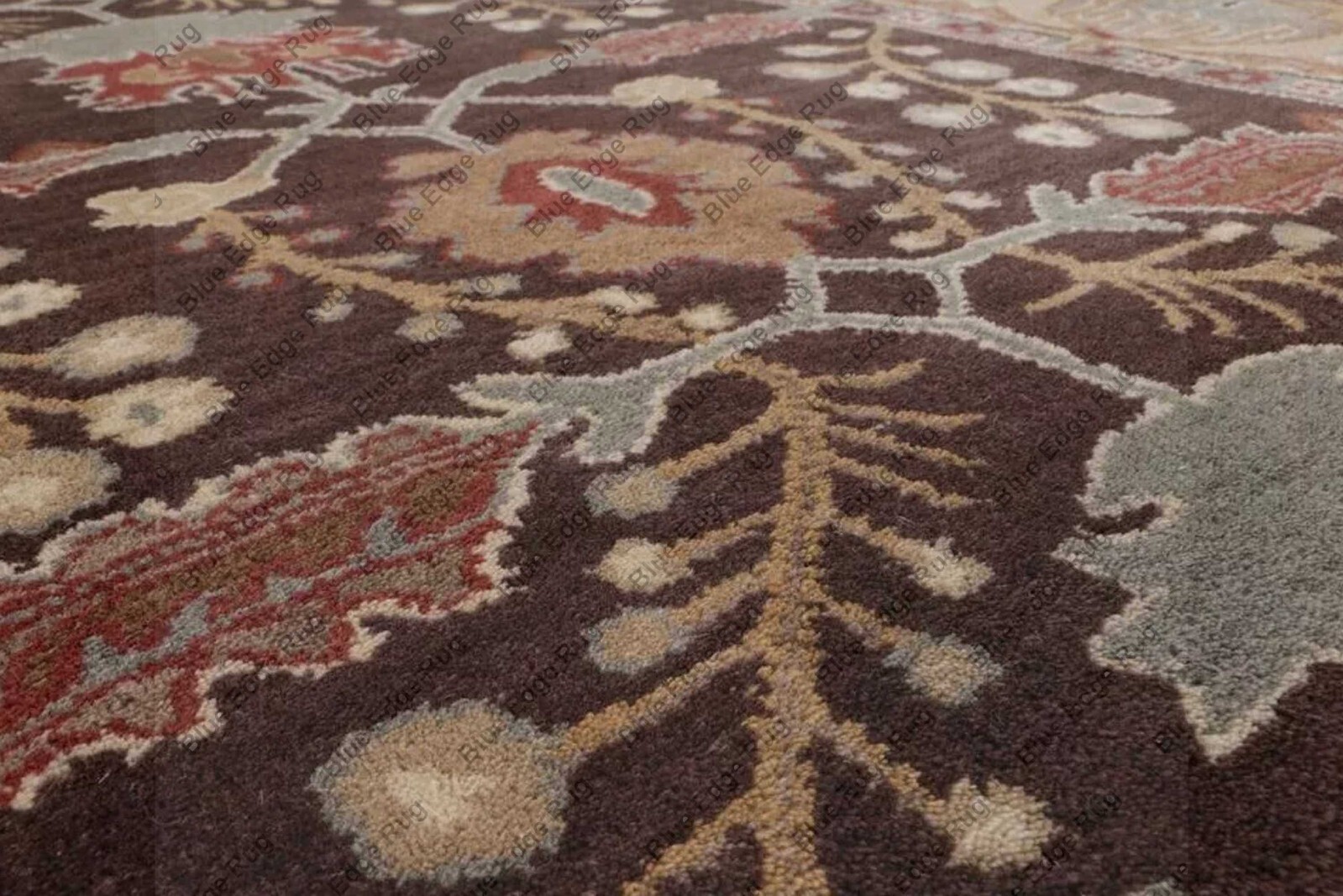 Brandon Brown Oriental treditional Hand-Tufted 100% Wool Area Rug Carpet rugs
