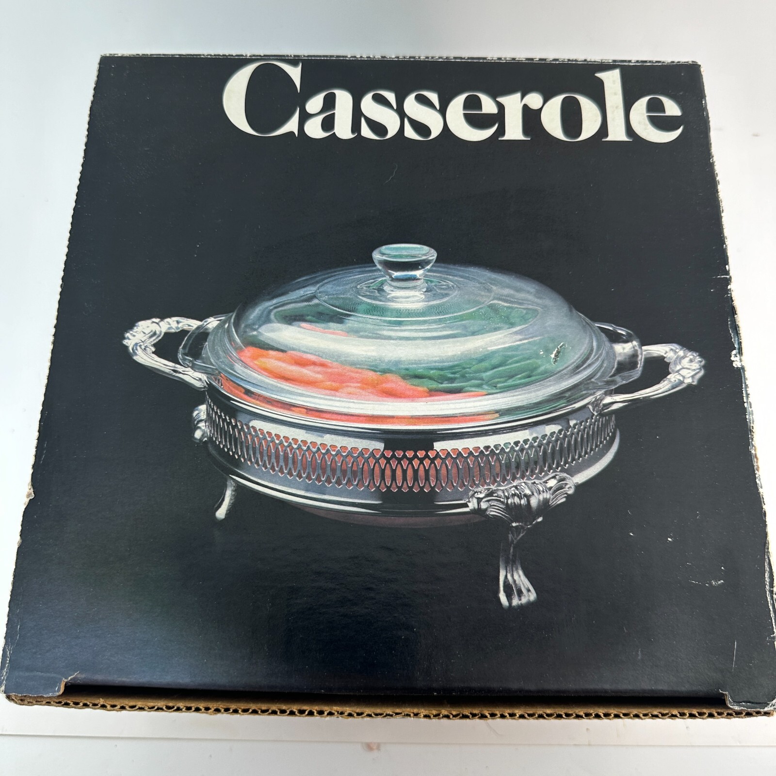 Leonard Silverplated Casserole Dish No. 551 A Towle Silver Co USA original box