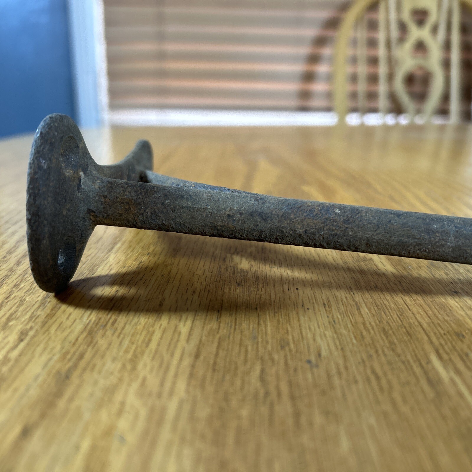 Antique Iron Coat Hook Wall Bracket Hat Rack Welded Cast Rustic Farm Cabin Decor