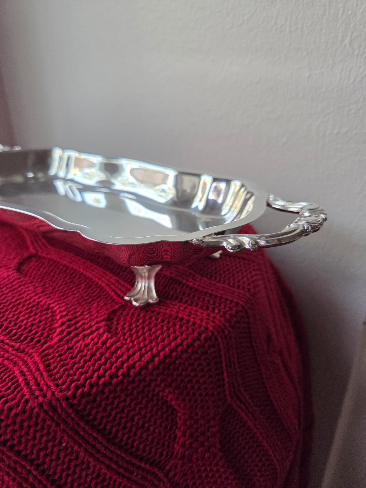 Footed Celery Dish Silverplate Hollowware by Leonard Silver Mfg Co. 11.5x 5.5″