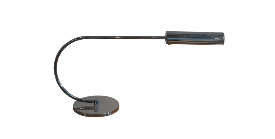 Mid Century Modern Italian High Polished Chrome Desk Lamp Raymor 1970’s