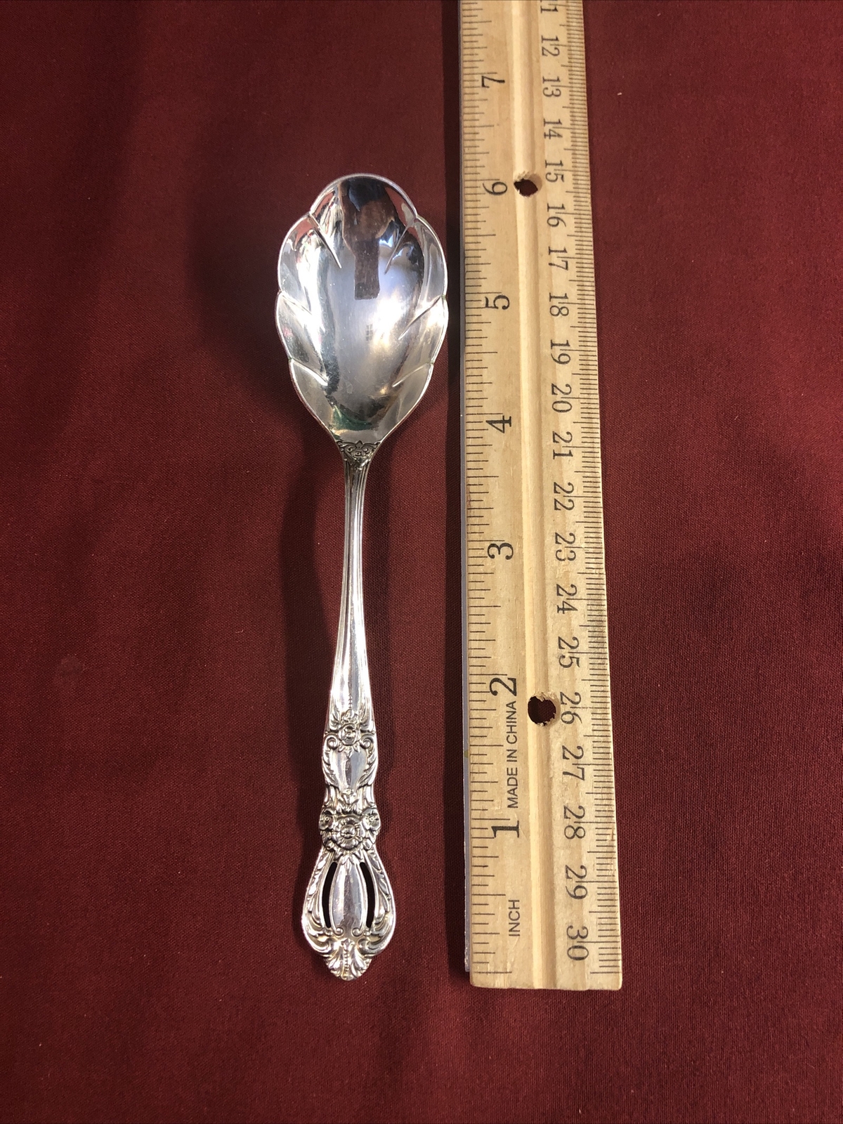 Grand Heritage International Silverplate Sugar Shell Spoon NOS NEW!